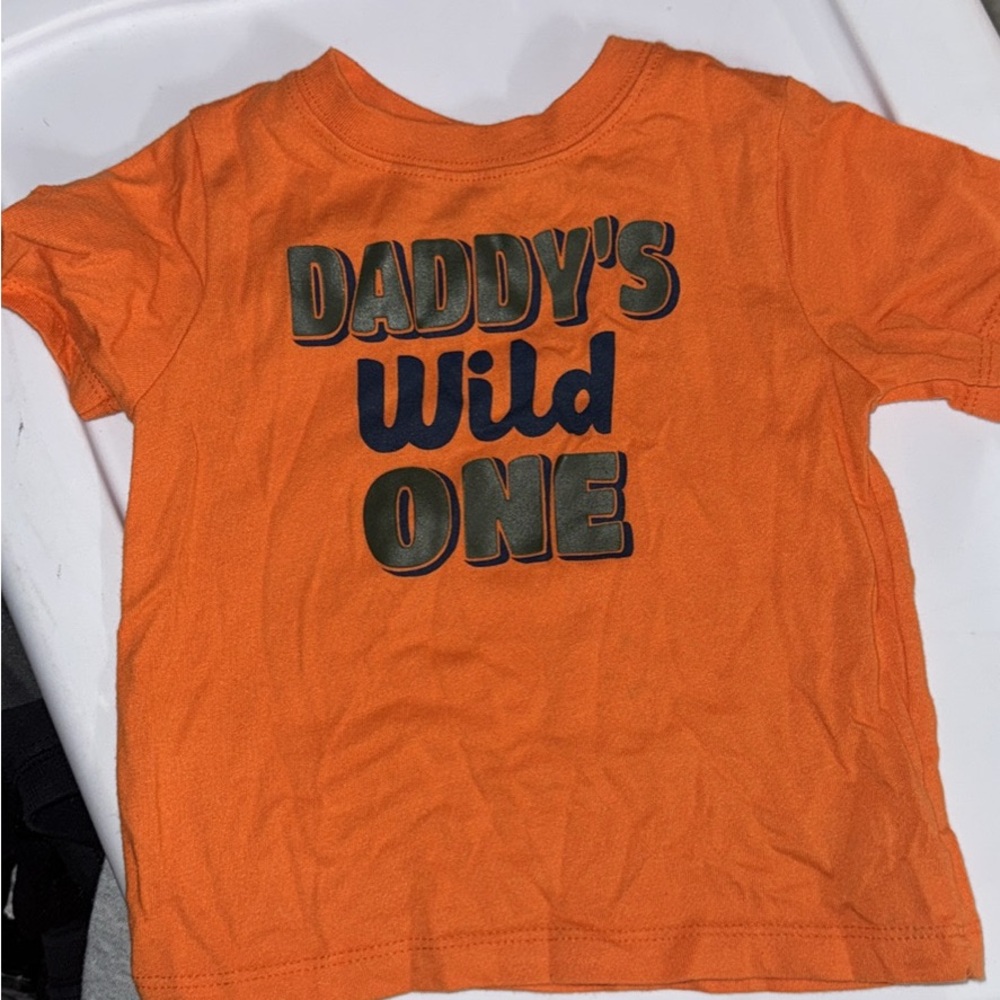 Garanimals Orange Short Sleeve Tee Daddy's Wild One